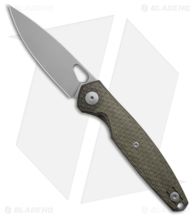 GiantMouse Vox/Anso ACE REO Knife Green Micarta - Blade HQ