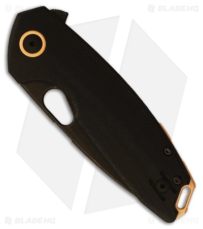 GiantMouse Vox/Anso ACE Tribeca Liner Lock Knife Black Canvas Micarta (2.9" DSW)