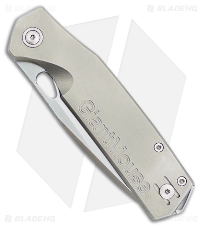 GiantMouse ACE Zoobie Frame Lock Knife Titanium (3.5" Satin Elmax)