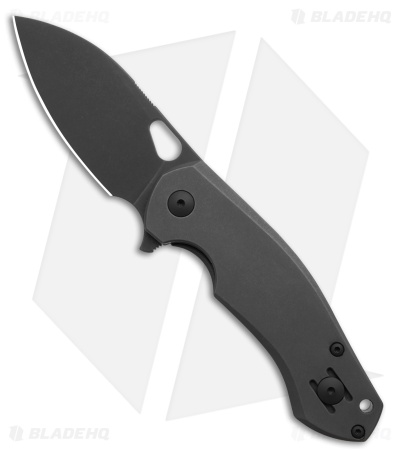 GiantMouse Vox/Anso ACE Biblio Frame Lock Knife Black Ti (2.8" Black SW)