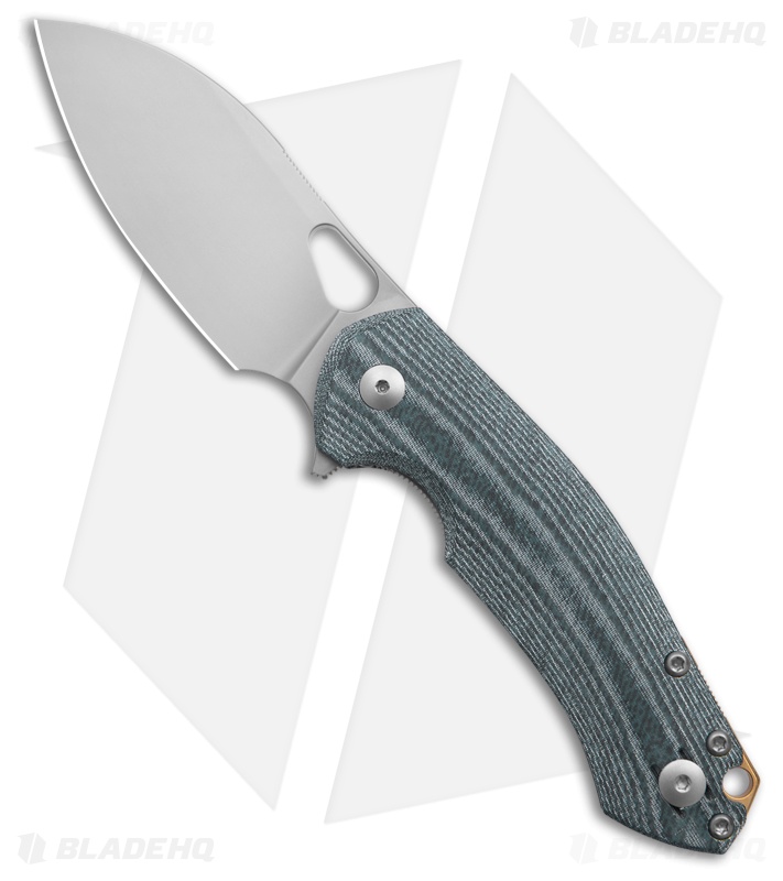 GiantMouse Vox/Anso ACE Biblio XL Liner Lock Knife Denim Micarta (3.25" SW)