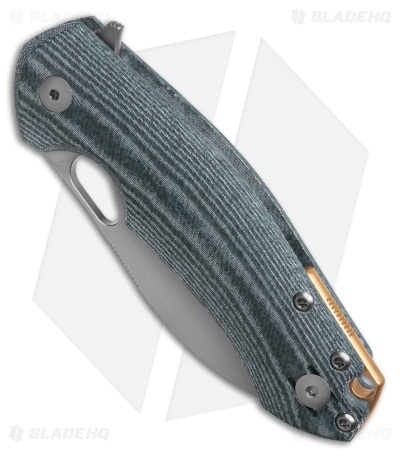 GiantMouse Vox/Anso ACE Biblio XL Liner Lock Knife Denim Micarta (3.25" SW)