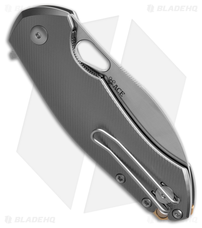 GiantMouse Biblio XL Knife Titanium MagnaCut Satin