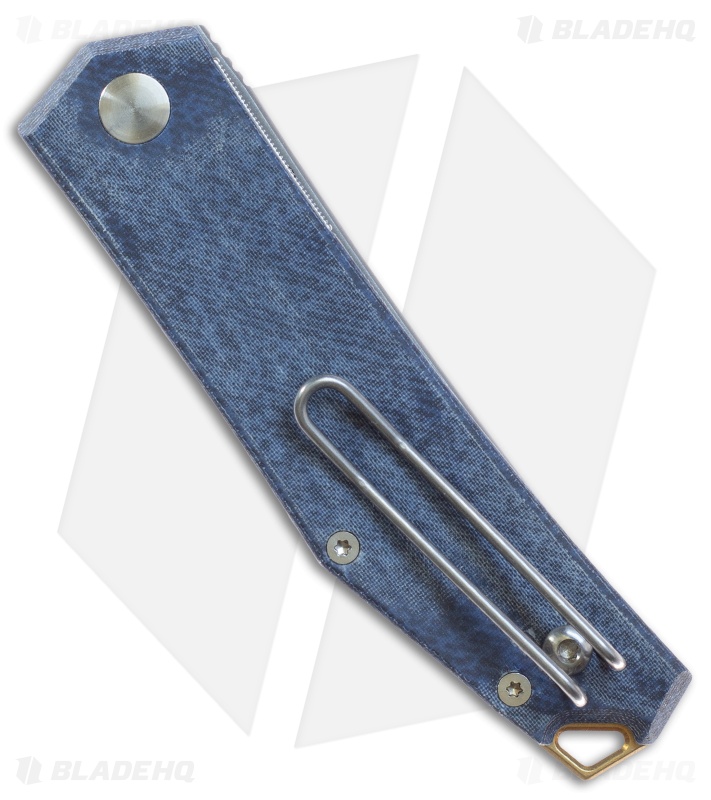 GiantMouse Vox/Anso ACE Clyde Liner Lock Knife Denim Micarta (3" Stonewash)