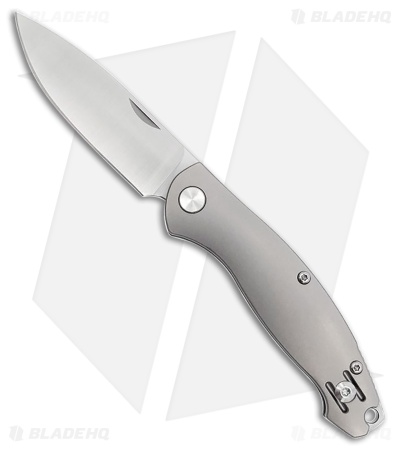 GiantMouse Vox/Anso ACE Farley Slip Joint Knife Titanium (2.8" Satin Elmax)