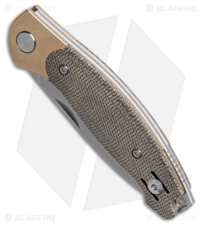 GiantMouse Vox/Anso ACE Farley V2 Slip Joint Knife Green Micarta (2.75" SW)