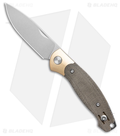 GiantMouse ACE Farley V2 Green Micarta Drop Point SW ELMAX