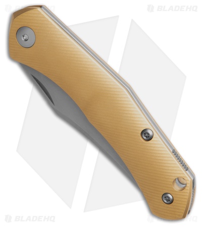 GiantMouse ACE Jutland Slipjoint Knife Brass (2.75" Stonewash S90V)