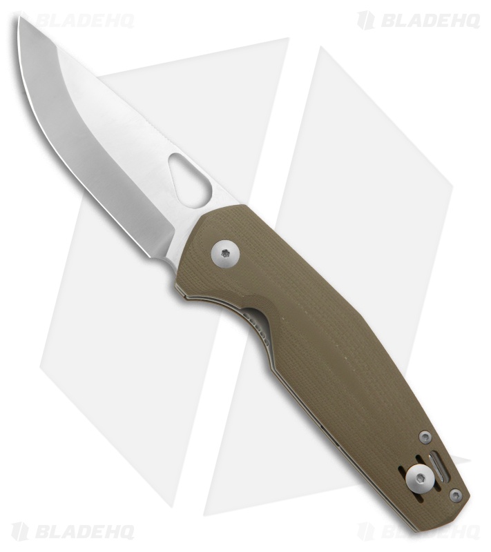 GiantMouse Vox/Anso ACE Nimbus V3 Scandi Knife Green G-10