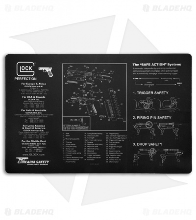 Glock Black Gunsmith's Bench Mat 17" x 11" AD00062