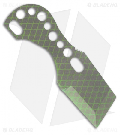 Gray Precision Chillzell Titanium Neck Knife (Toxic Green / Bead Blast)