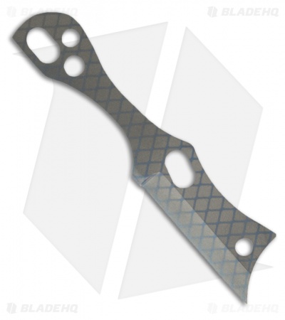 Gray Precision Snork Titanium Neck Knife (Blue / Bead Blast)