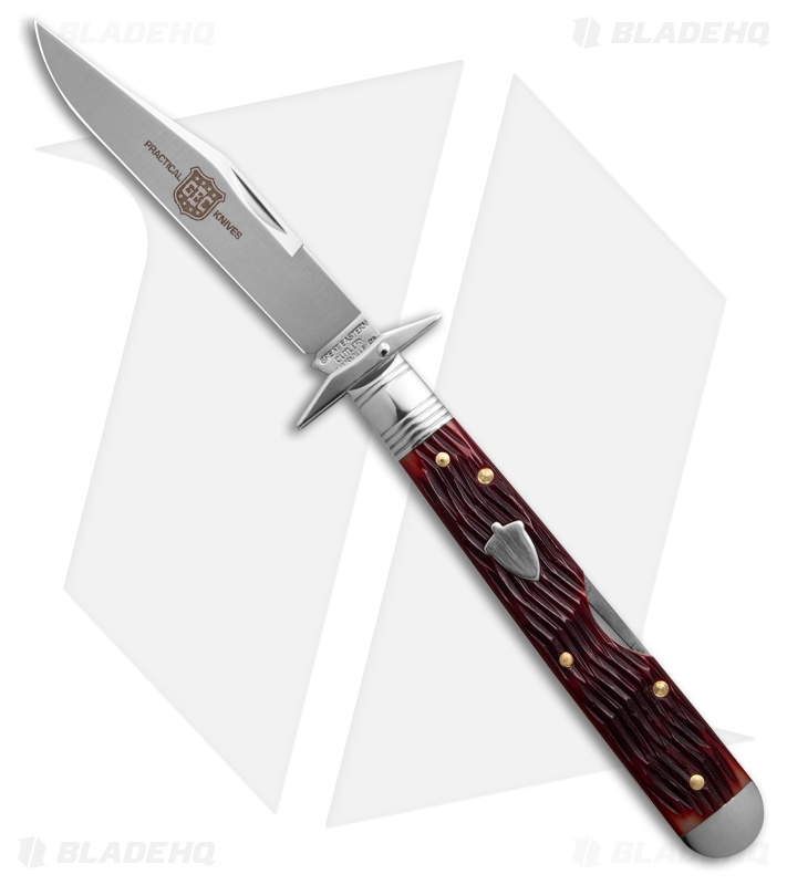 GEC Babylon Swing Guard Pocket Knife Kraisin Jigged Bone (3.62" Satin)