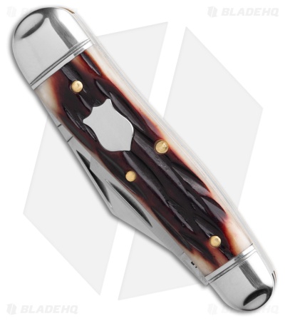 GEC Northfield Geppetto Whittler Oxblood Stagcut Natural Bone (2.1" Satin)