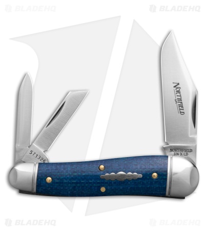 GEC Northfield UN-X-LD Geppetto Whittler Easter Egg Blue Micarta (2.25" Satin)