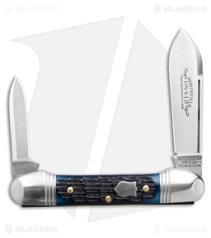 GEC Northfield UN-X-LD Little Indian Girl Blue Wave Jigged Bone (2.5" Satin)