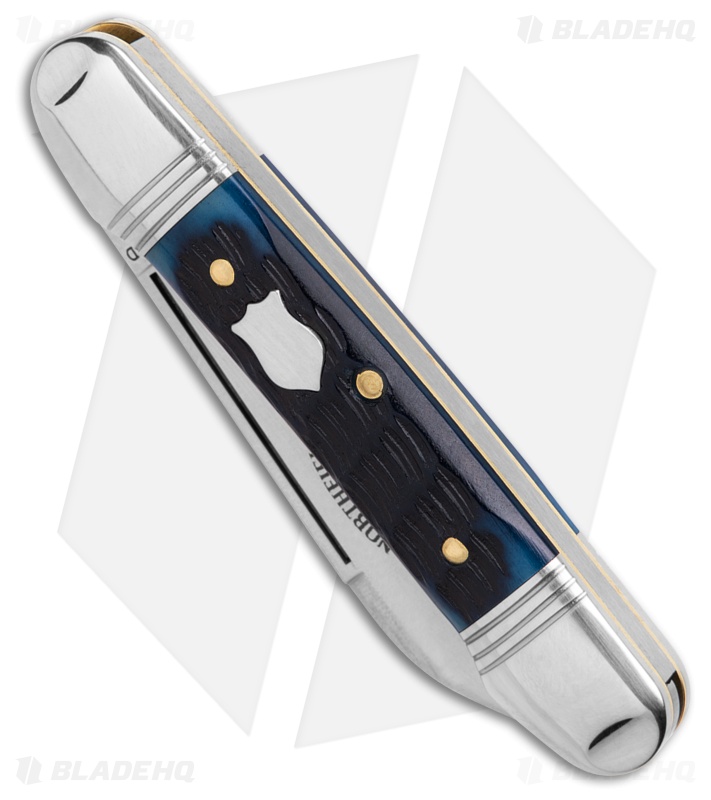 GEC Northfield UN-X-LD Little Indian Girl Blue Wave Jigged Bone (2.5" Satin)
