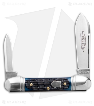 GEC Northfield UN-X-LD Little Indian Girl Blue Wave Jigged Bone (2.5" Satin)