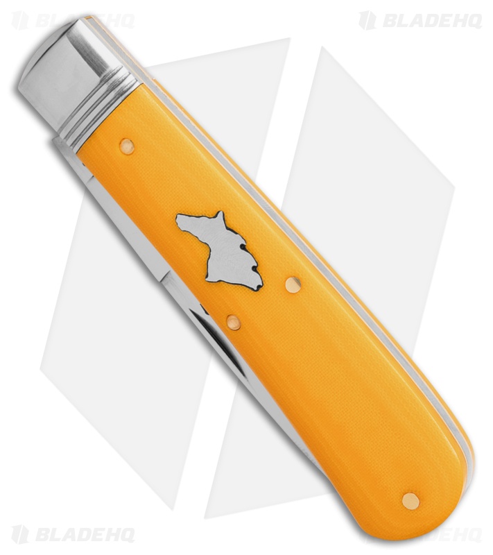 GEC Northfield UN-X-LD Mustang | Yellow Linen Micarta Satin