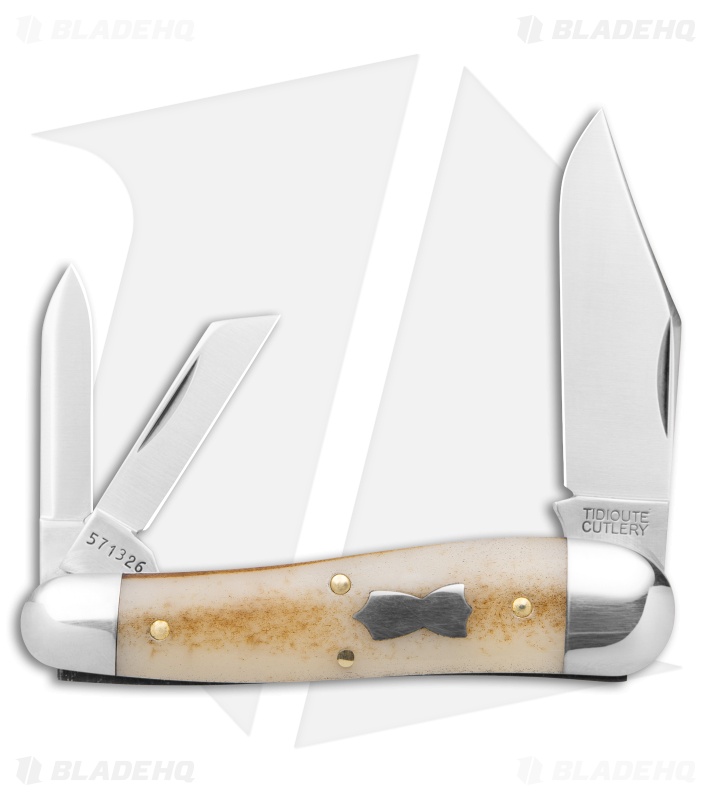 GEC Tidioute Cutlery Geppetto Whittler Sandstone Smooth Bone (2.1" Satin)