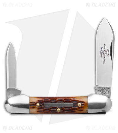GEC Tidioute Cutlery Little Indian Girl Brown Jigged Bone (2.5" Satin)