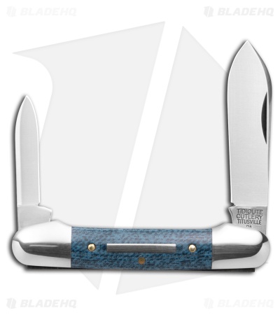 GEC Tidioute Cutlery Little Indian Girl Denim Blue Micarta (2.5" Satin)