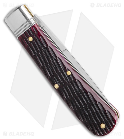 GEC Tidioute Cutlery Mustang Knife Black Plum Jigged Bone