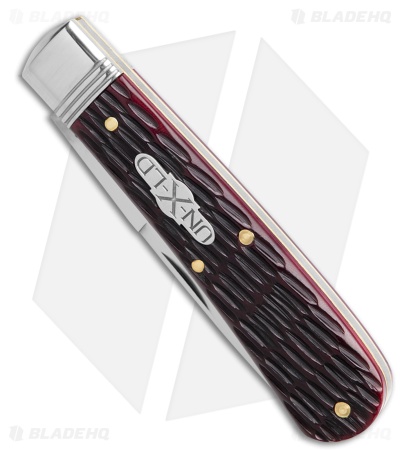 GEC Tidioute Cutlery Mustang Knife Black Plum Jigged Bone