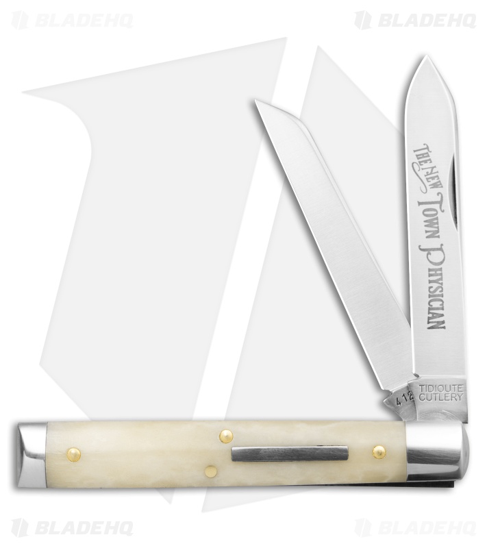 GEC Tidioute Cutlery New Town Physician Smooth Oiled Bone (3" Satin)