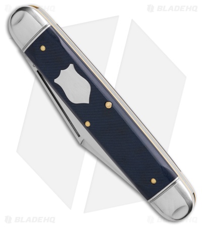 GEC Tidioute Cutlery Northfield Texas Stogie Blue Sawcut Richlite (3.7" Satin)