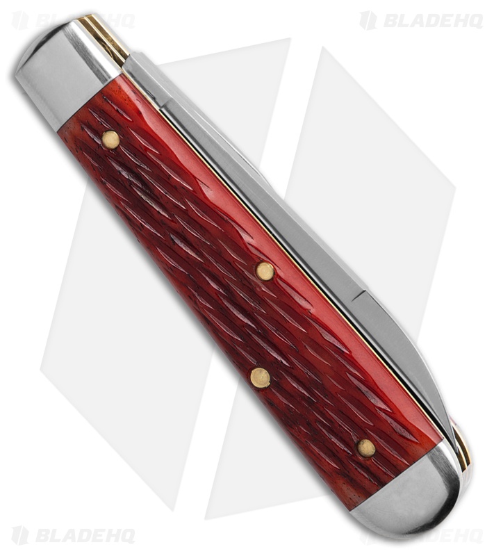 GEC Tidioute Cutlery Pocket Knife Cinnabar Jigged Bone (2.75" Satin)