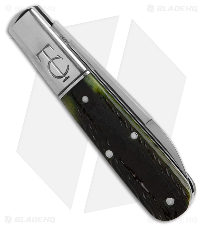 GEC Tidioute Cutlery Pocket Knife Green Jigged Marrow Bone (2.75" Satin)