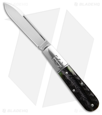 GEC Tidioute Cutlery Pocket Knife Green Jigged Marrow Bone (2.75" Satin)