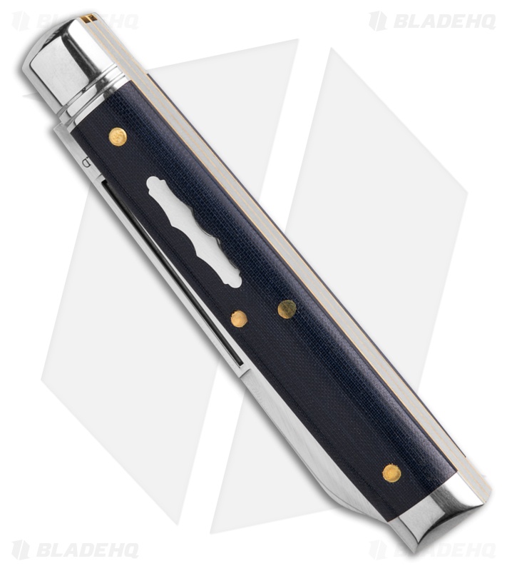 GEC Tidioute Cutlery Town Physician Royal Blue Linen Micarta (3" Satin)
