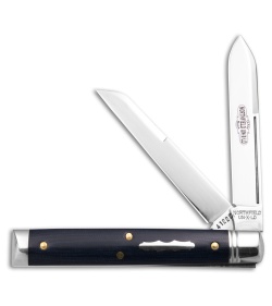 GEC Tidioute Cutlery Town Physician Royal Blue Linen Micarta (3" Satin)