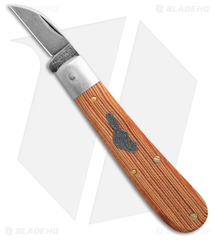 GEC Tidioute Cutlery Wood Chipper Pocket Knife Heart Pine Wood (1.50" SW)