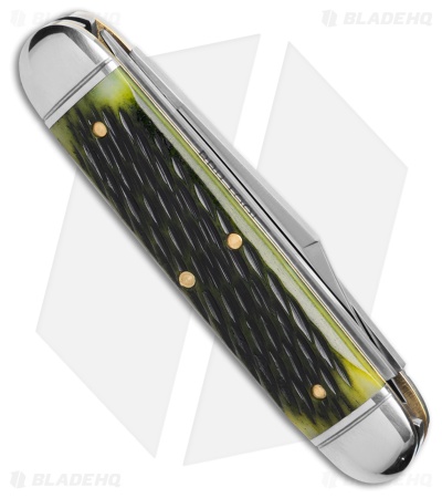GEC Tidioute Cutlery #35 Fairway & Clubhouse 2.75" Pocket Knife Green Bone