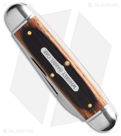 GEC Tidioute Cutlery Beer & Sausage 3.75" Knife Charred Whiskey Barrel Oak
