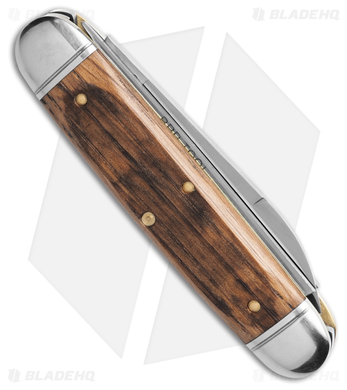 GEC Tidioute Cutlery Beer & Sausage 3.75" Knife Distressed Whiskey Barrel Oak