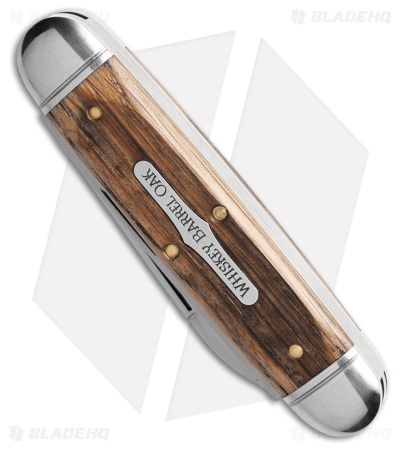 GEC Tidioute Cutlery Beer & Sausage 3.75" Knife Distressed Whiskey Barrel Oak