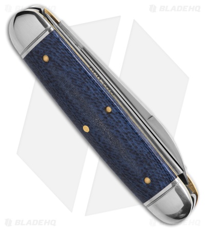 GEC Tidioute Cutlery Beer & Sausage 3.75" Pocket Knife Faded Denim Blue Micarta