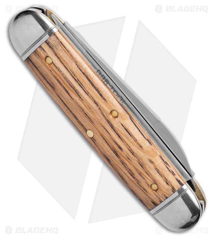 GEC Beer & Sausage Pocket Knife Smooth Whiskey Barrel Oak