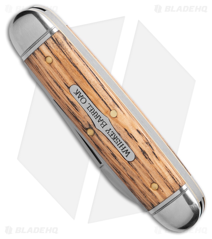 GEC Beer & Sausage Pocket Knife Smooth Whiskey Barrel Oak