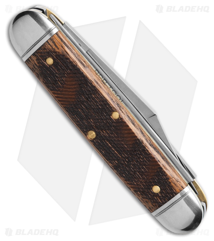 GEC Tidioute Cutlery Fairway & Clubhouse Knife Sawcut Whiskey Barrel Oak (2.75")
