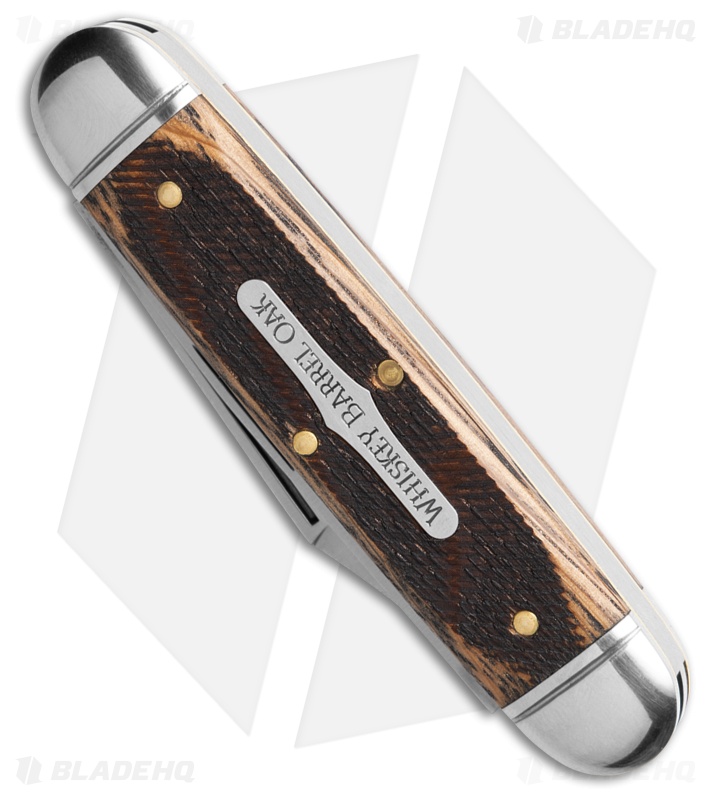 GEC Tidioute Cutlery Fairway & Clubhouse Knife Sawcut Whiskey Barrel Oak (2.75")