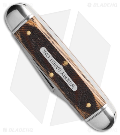 GEC Tidioute Cutlery Fairway & Clubhouse Knife Sawcut Whiskey Barrel Oak (2.75")