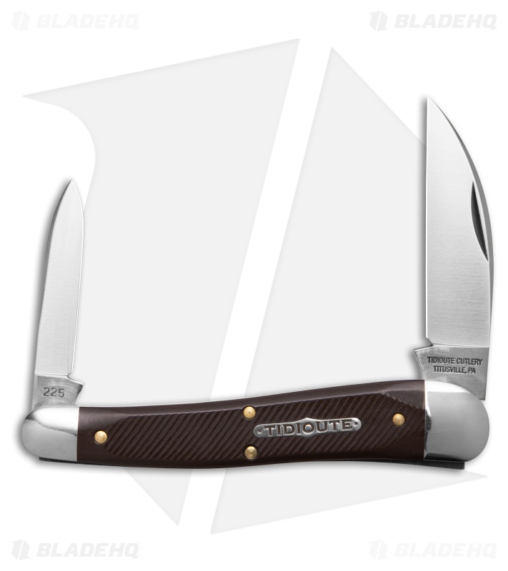 GEC Tidoute Cutlery #38 Campfire Whittler Knife Rosedale Richlite (2.4" Satin)