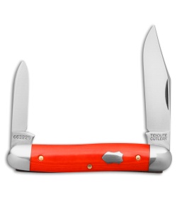 GEC Tidoute Cutlery #66 Lil' Cowboy Ember Orange Micarta (2.5" Satin)