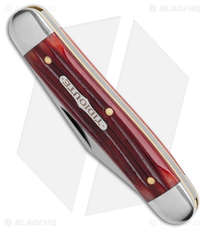 GEC Tidoute Cutlery #66 Lil' Cowboy Ember Ruby Red Bone (2.5" Satin)