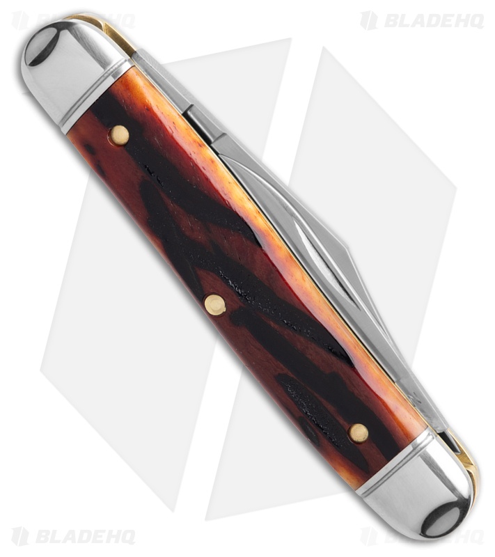 GEC Tidoute Cutlery Lil' Cowboy Amber Worm Groove India Bone (2.5" Satin)